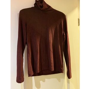 Burgundy turtle neck